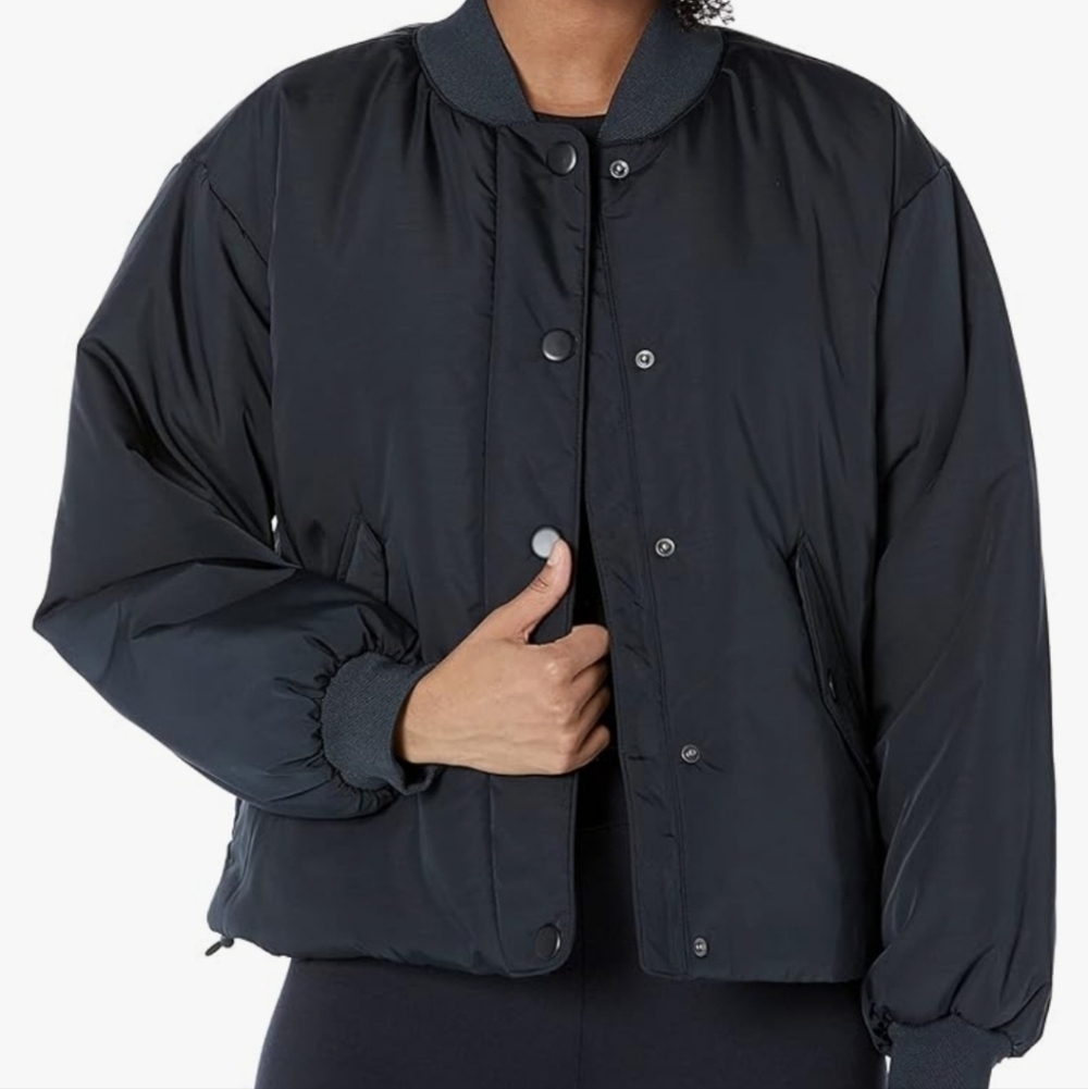 NWT AE Crop Bomber Jacket Sz2XL